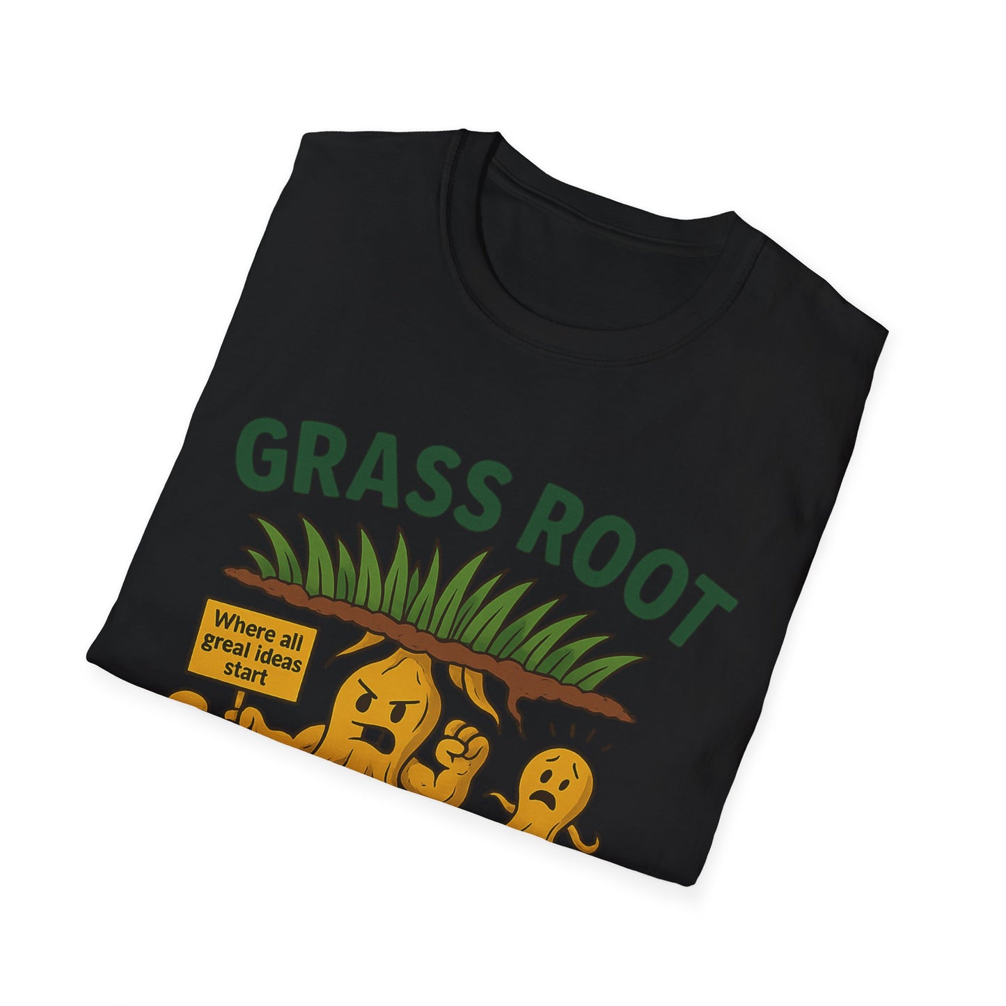 Grass Root Level Unisex T-Shirt - Softstyle Tee for Nature Lovers, Eco-Friendly Gift, Casual Everyday Wear, Sustainable Fashion