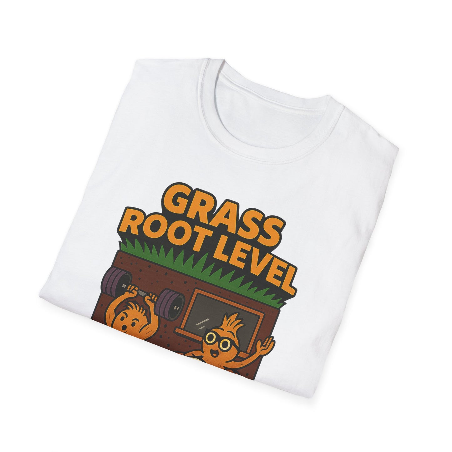Unisex Eco-Friendly T-Shirt - Grass Root Level, Nature Lover Gift, Sustainable Fashion, Earth Day Tee, Gardening Enthusiast Apparel