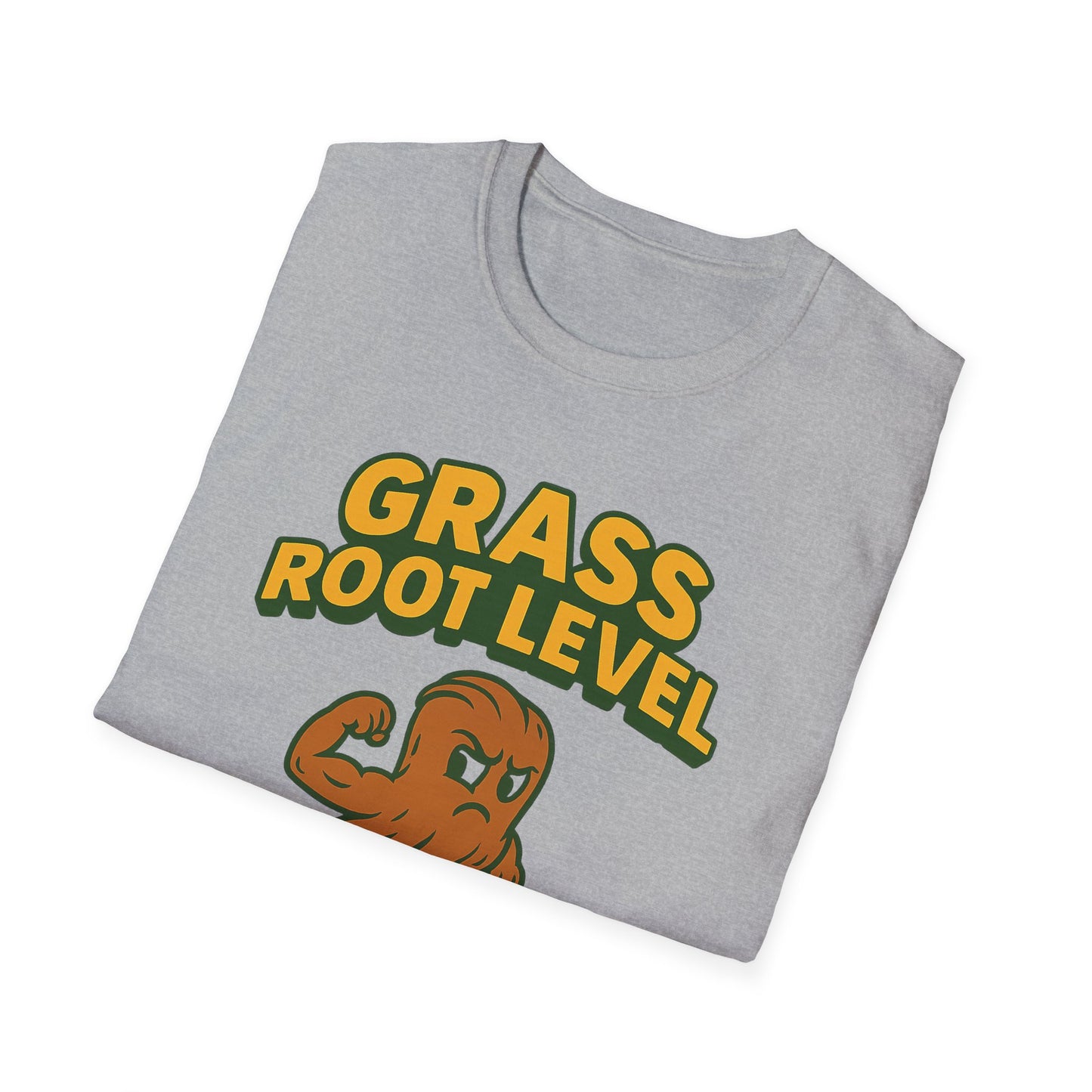 Grass Root Level T-Shirt, Motivational Tee, Unisex Graphic Tee, Eco-Friendly Apparel, Gift for Growth Mindset