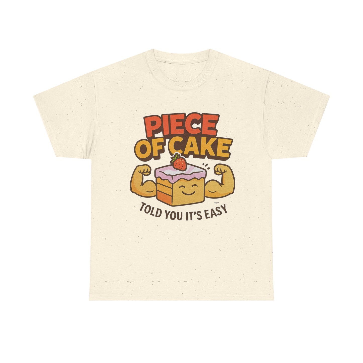 Fun Cake Graphic Tee, Piece of Cake T-Shirt, Foodie Gift, Self-Care Apparel, Birthday Celebration Wear, Casual Everyday Fashion
