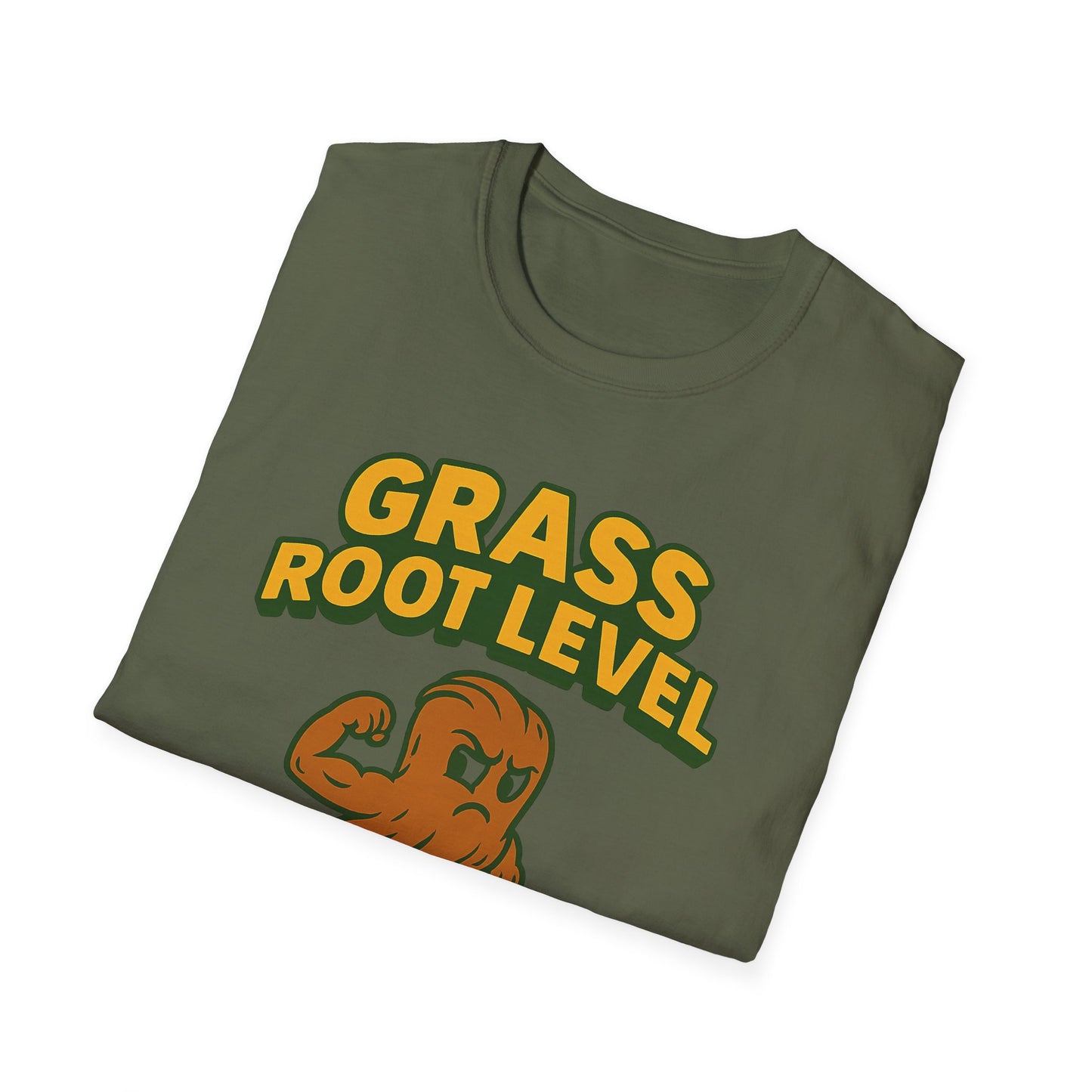 Grass Root Level T-Shirt, Motivational Tee, Unisex Graphic Tee, Eco-Friendly Apparel, Gift for Growth Mindset