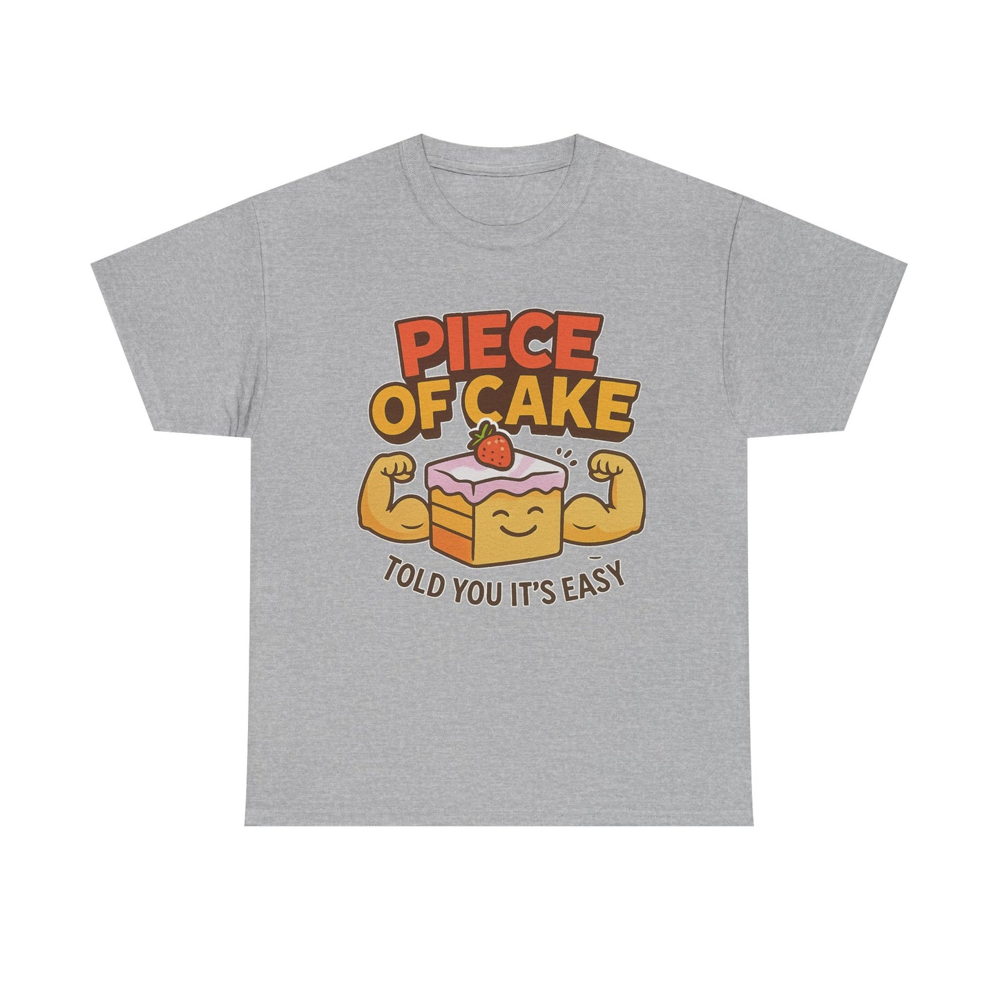 Fun Cake Graphic Tee, Piece of Cake T-Shirt, Foodie Gift, Self-Care Apparel, Birthday Celebration Wear, Casual Everyday Fashion