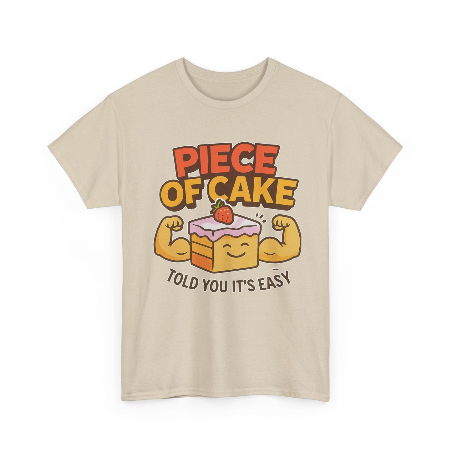 Fun Cake Graphic Tee, Piece of Cake T-Shirt, Foodie Gift, Self-Care Apparel, Birthday Celebration Wear, Casual Everyday Fashion