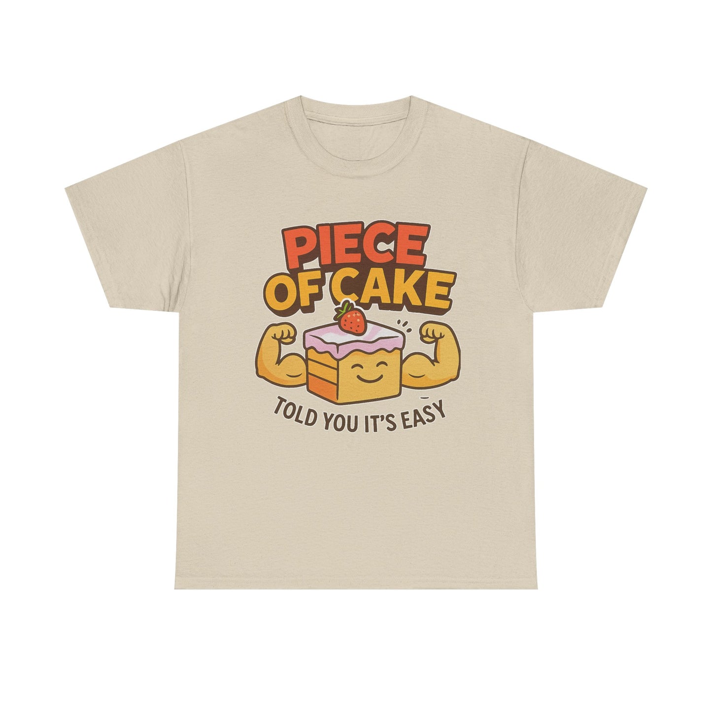 Fun Cake Graphic Tee, Piece of Cake T-Shirt, Foodie Gift, Self-Care Apparel, Birthday Celebration Wear, Casual Everyday Fashion