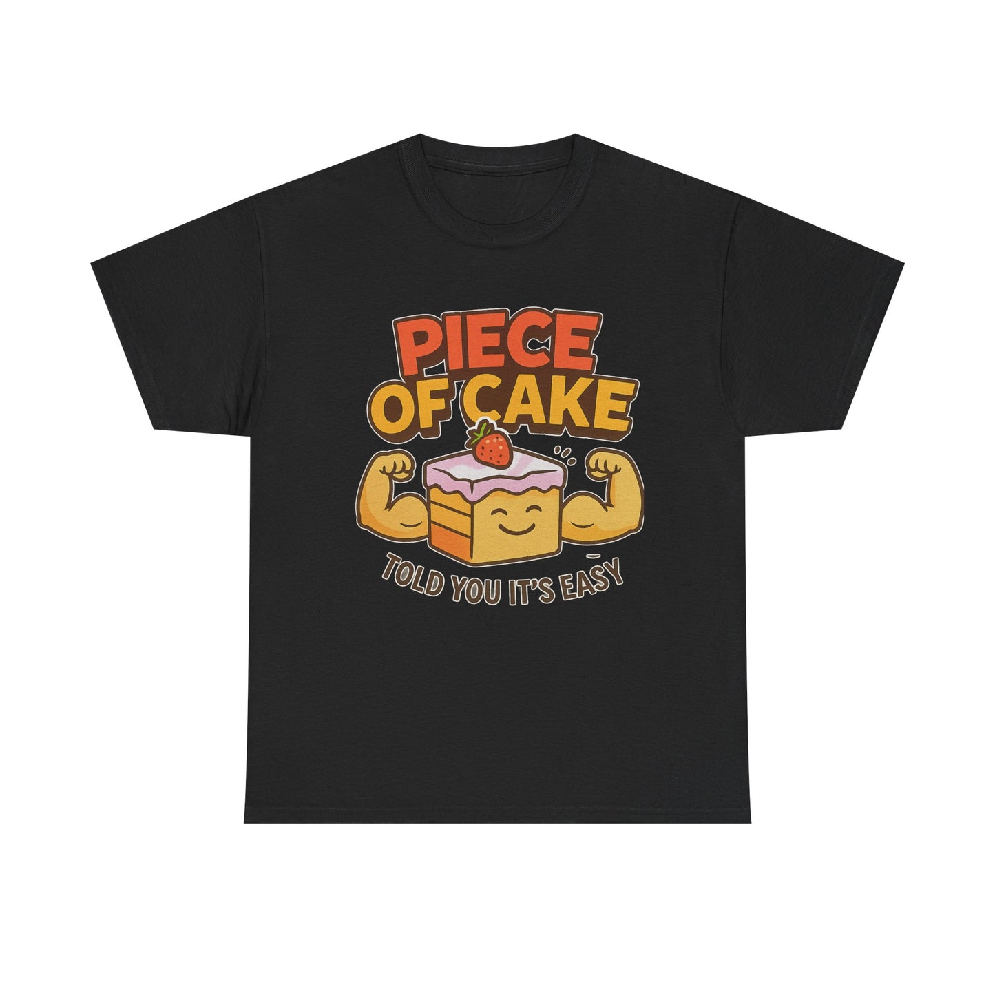 Fun Cake Graphic Tee, Piece of Cake T-Shirt, Foodie Gift, Self-Care Apparel, Birthday Celebration Wear, Casual Everyday Fashion