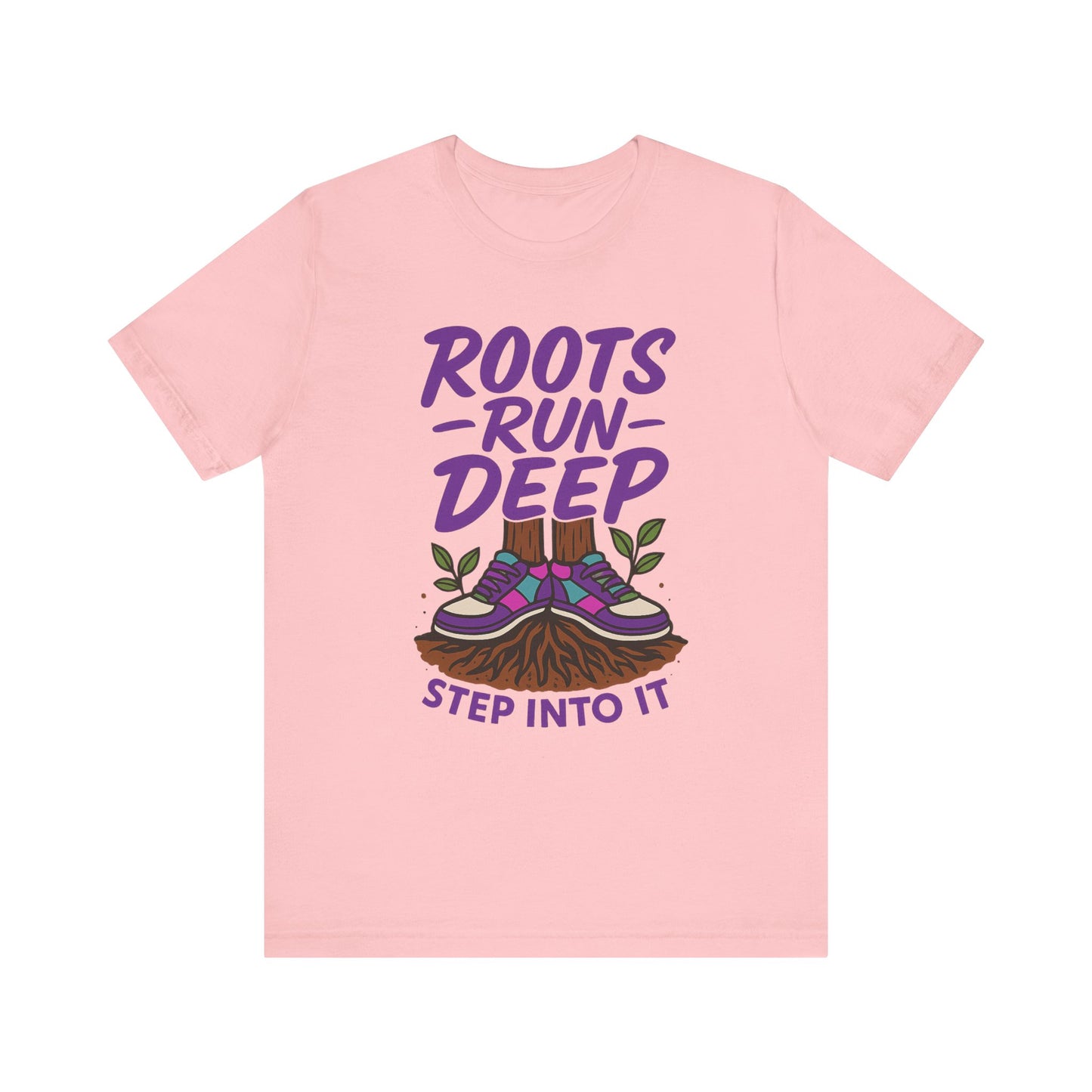 Nature-Inspired Roots Run Deep Unisex Tee, Eco-Friendly Shirt, Nature Lover Gift, Adventure Wear, Tree Planting Enthusiast