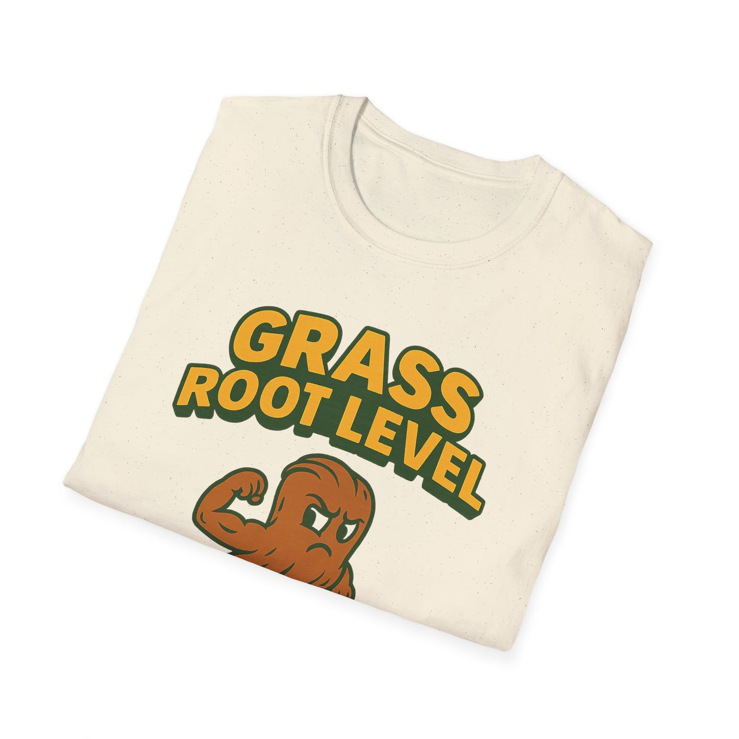 Grass Root Level T-Shirt, Motivational Tee, Unisex Graphic Tee, Eco-Friendly Apparel, Gift for Growth Mindset