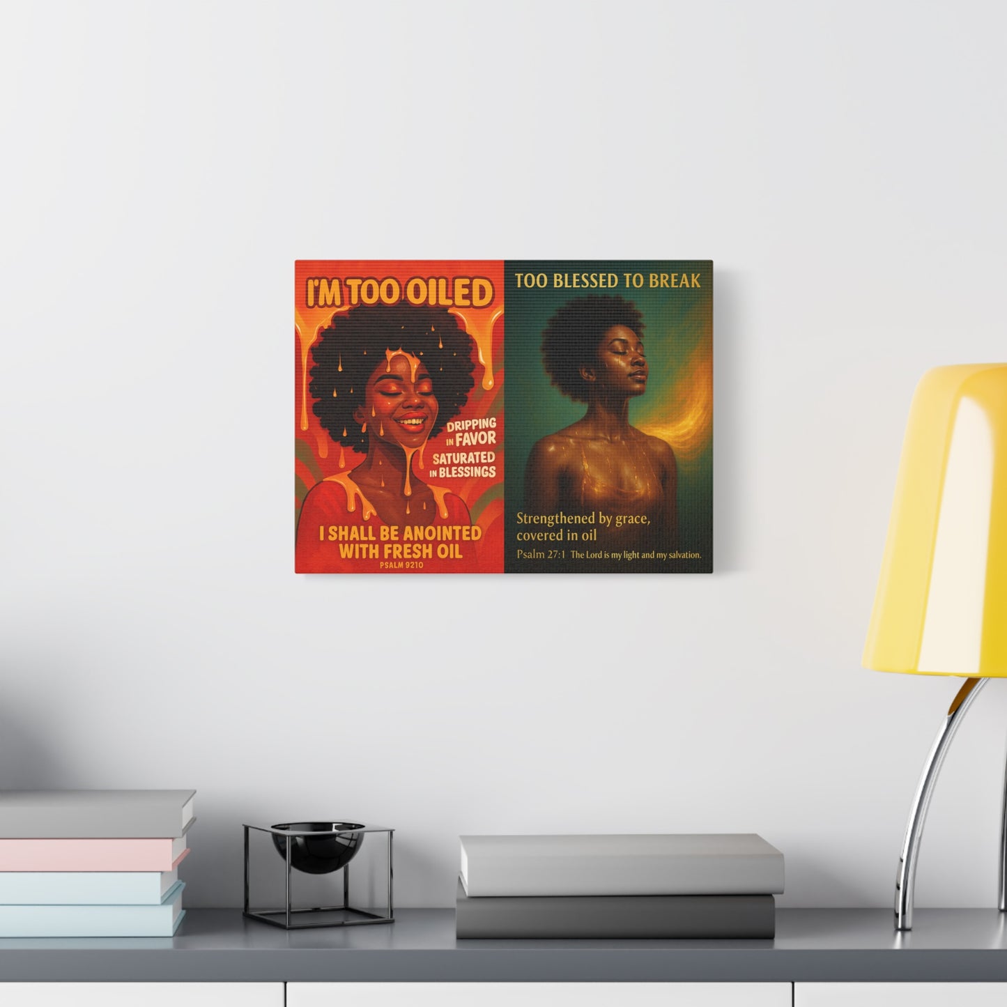 Inspirational Canvas, Faith Art, Religious Decor, Vibrant Wall Art, Spiritual Gift, Positive Affirmation