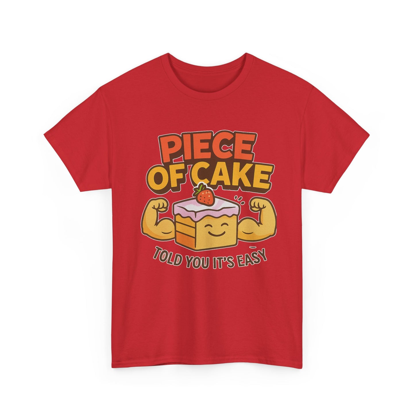 Fun Cake Graphic Tee, Piece of Cake T-Shirt, Foodie Gift, Self-Care Apparel, Birthday Celebration Wear, Casual Everyday Fashion