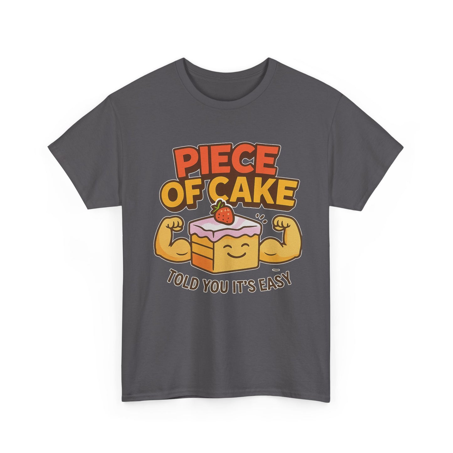 Fun Cake Graphic Tee, Piece of Cake T-Shirt, Foodie Gift, Self-Care Apparel, Birthday Celebration Wear, Casual Everyday Fashion