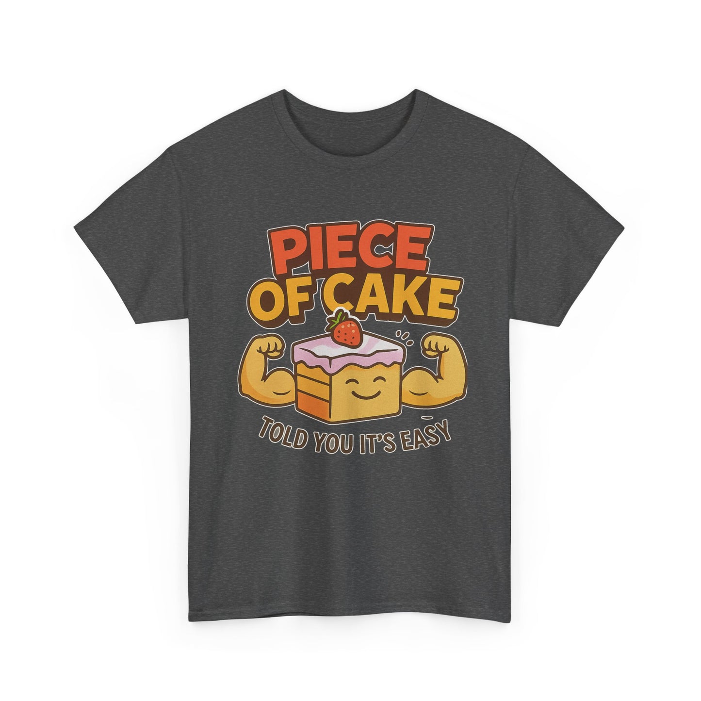 Fun Cake Graphic Tee, Piece of Cake T-Shirt, Foodie Gift, Self-Care Apparel, Birthday Celebration Wear, Casual Everyday Fashion