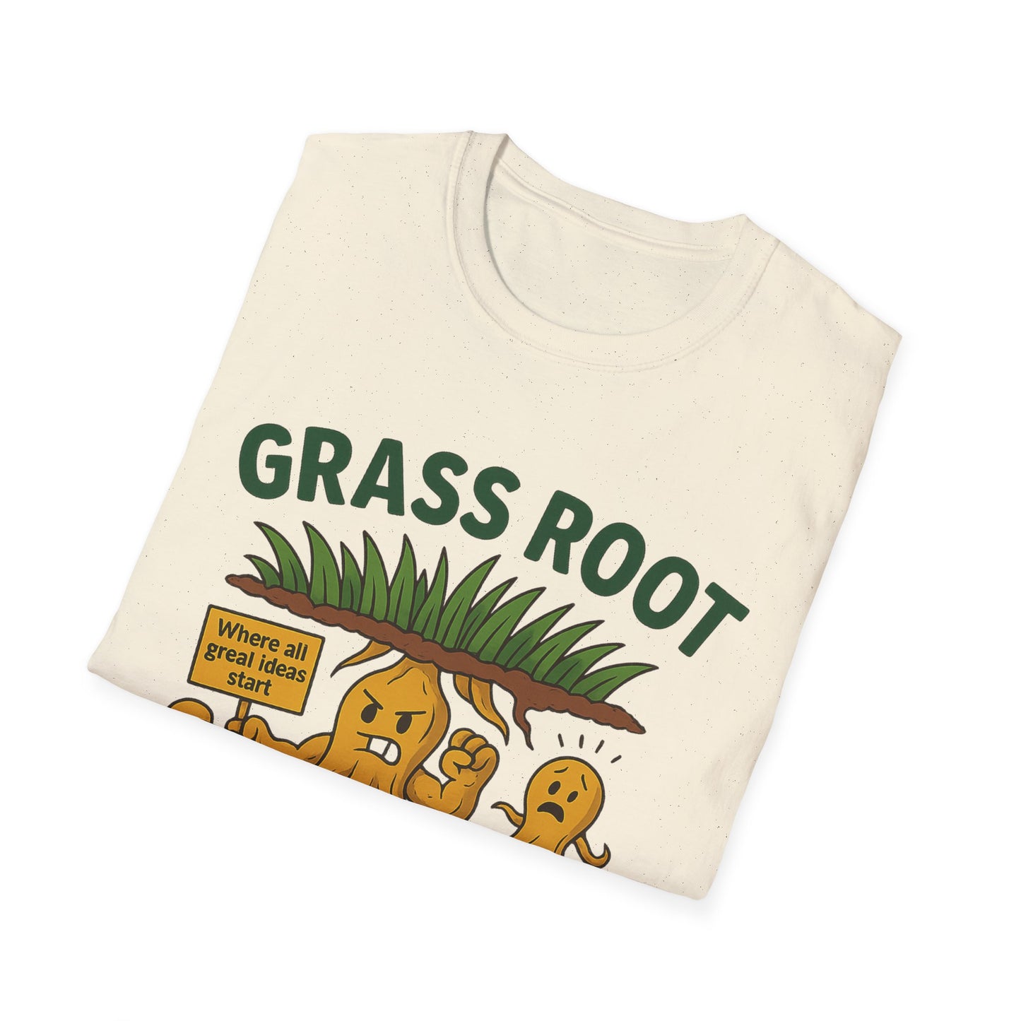 Grass Root Level Unisex T-Shirt - Softstyle Tee for Nature Lovers, Eco-Friendly Gift, Casual Everyday Wear, Sustainable Fashion