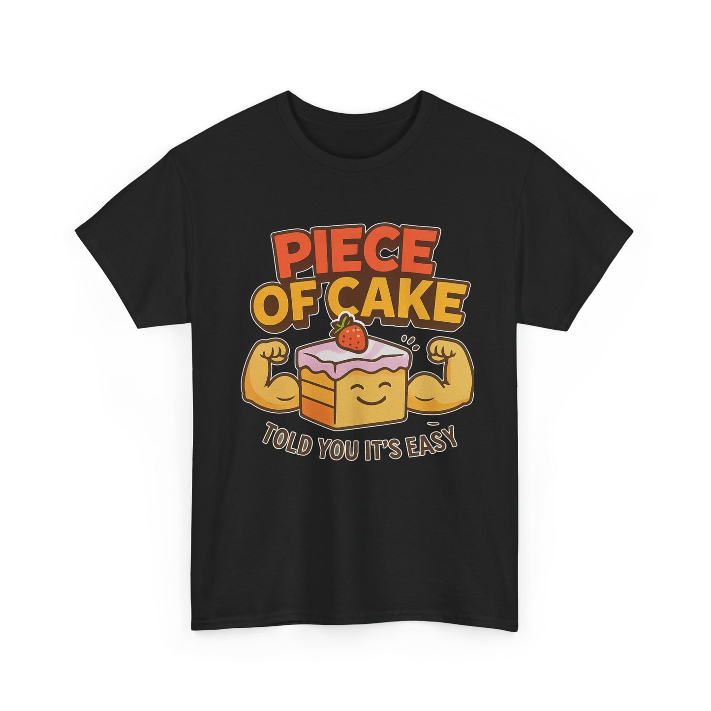 Fun Cake Graphic Tee, Piece of Cake T-Shirt, Foodie Gift, Self-Care Apparel, Birthday Celebration Wear, Casual Everyday Fashion