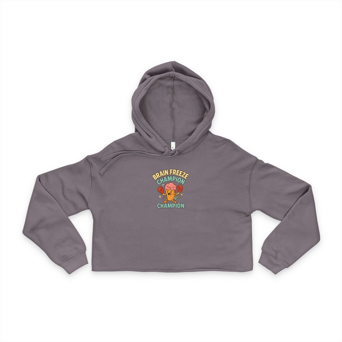 Brain Freeze Champion Women's Cropped Hoodie | Cool Casual Wear, Gift for Friends, Winter Wardrobe Essential, Trendy Outfit