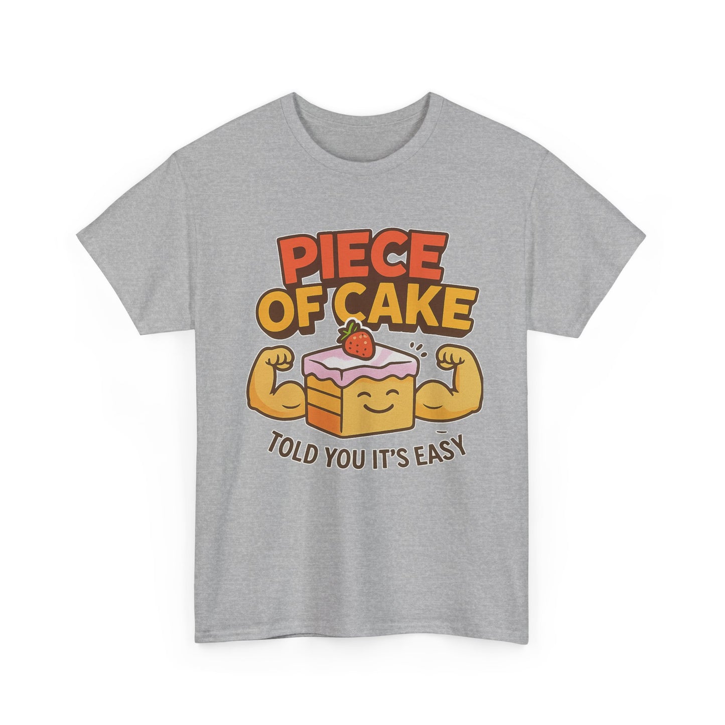 Fun Cake Graphic Tee, Piece of Cake T-Shirt, Foodie Gift, Self-Care Apparel, Birthday Celebration Wear, Casual Everyday Fashion