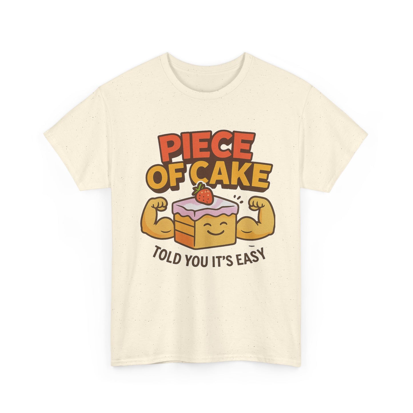 Fun Cake Graphic Tee, Piece of Cake T-Shirt, Foodie Gift, Self-Care Apparel, Birthday Celebration Wear, Casual Everyday Fashion