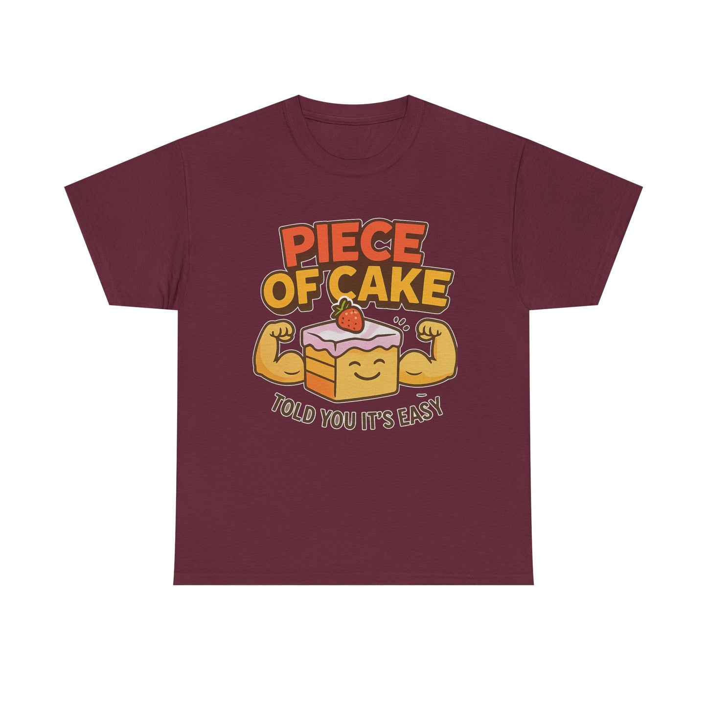 Fun Cake Graphic Tee, Piece of Cake T-Shirt, Foodie Gift, Self-Care Apparel, Birthday Celebration Wear, Casual Everyday Fashion