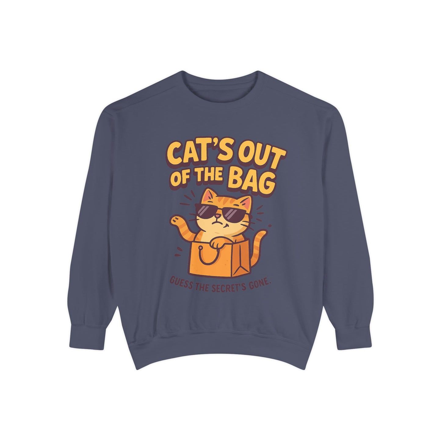 Cat's Out of the Bag Sweatshirt, Cute Cat Lover Gift, Cozy Unisex Pullover, Fun Fashion for Casual Days, Perfect for Birthdays, Cat [...]