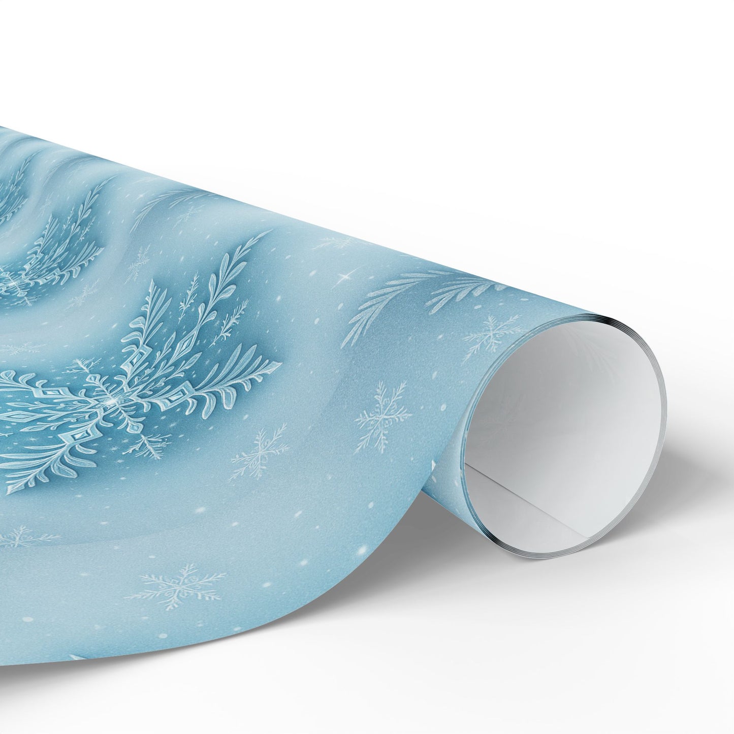 Elegant Winter Wrapping Paper, Holiday Gift Wrap, Snowflake Design for Christmas, Birthday, Wedding, Baby Shower Printify