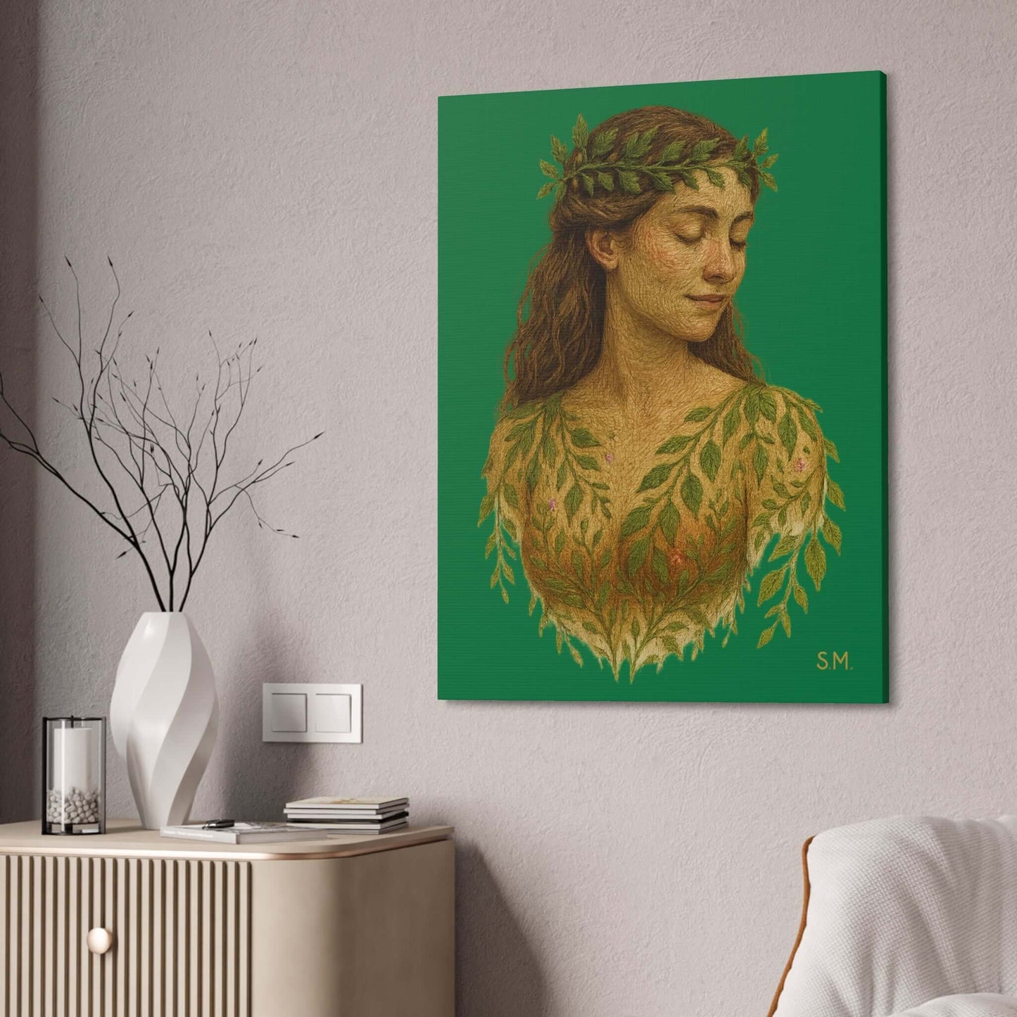 Gaia — The Mother of Earth Portrait Printify
