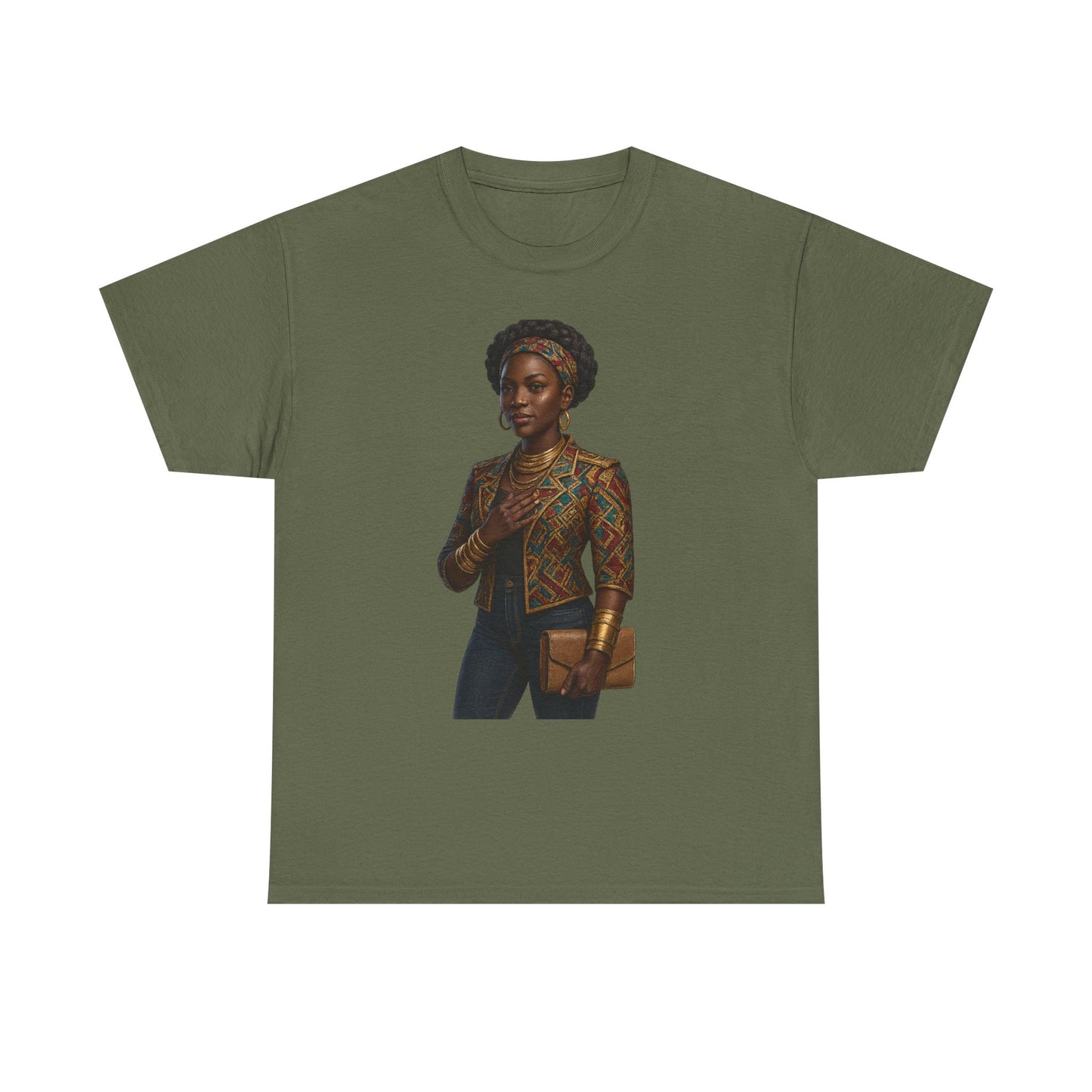 Cultural Heritage Graphic Tee – Unisex Heavy Cotton Shirt Printify
