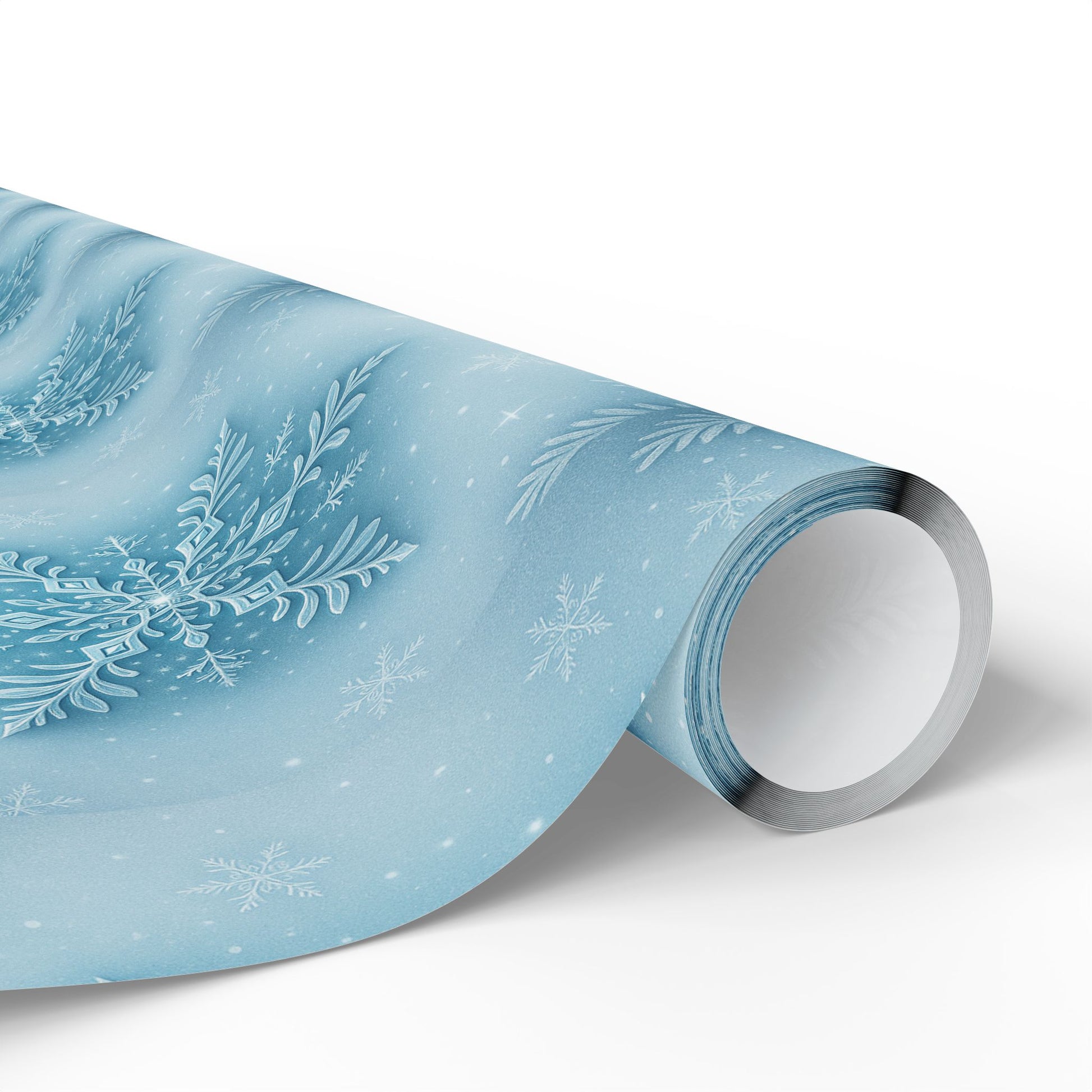 Elegant Winter Wrapping Paper, Holiday Gift Wrap, Snowflake Design for Christmas, Birthday, Wedding, Baby Shower Printify