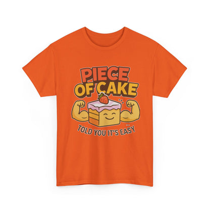 Fun Cake Graphic Tee, Piece of Cake T-Shirt, Foodie Gift, Self-Care Apparel, Birthday Celebration Wear, Casual Everyday Fashion