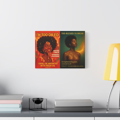 Inspirational Canvas, Faith Art, Religious Decor, Vibrant Wall Art, Spiritual Gift, Positive Affirmation