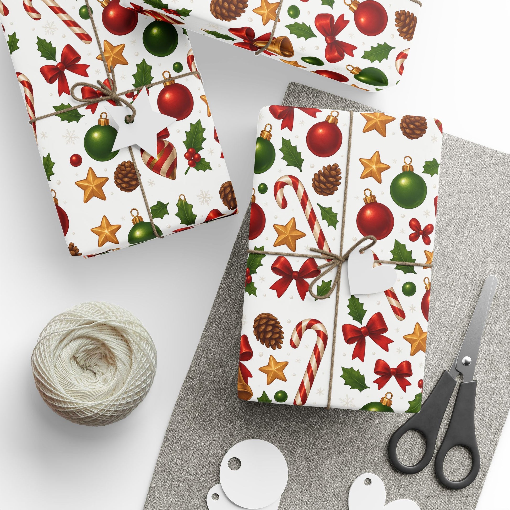 Festive Wrapping Paper for Holidays, Christmas Gift Wrap, Seasonal Decorative Paper, Eco-Friendly Gift Wrap, Party Supplies Printify