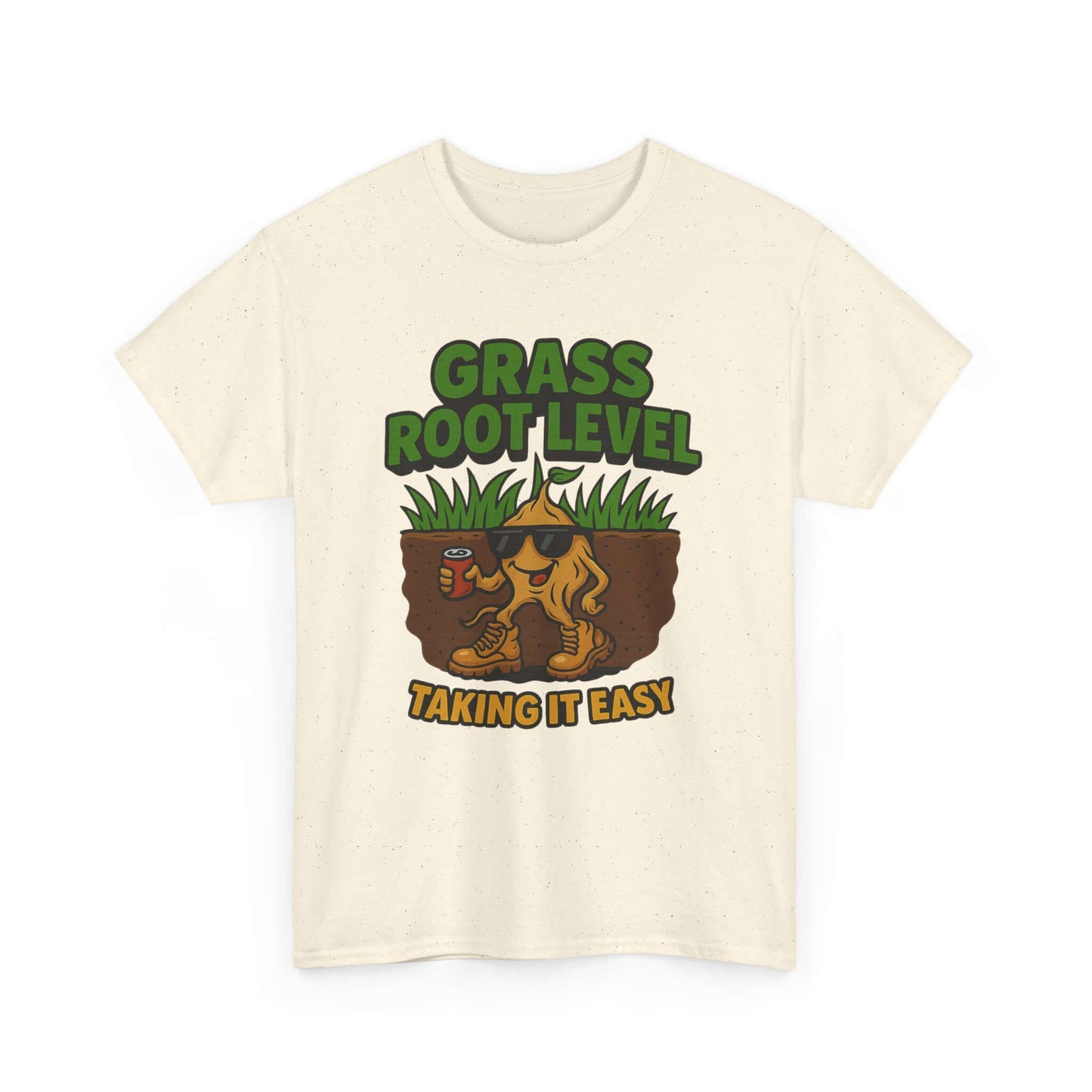 Grass Root Level Unisex Heavy Cotton Tee - Taking It Easy Printify