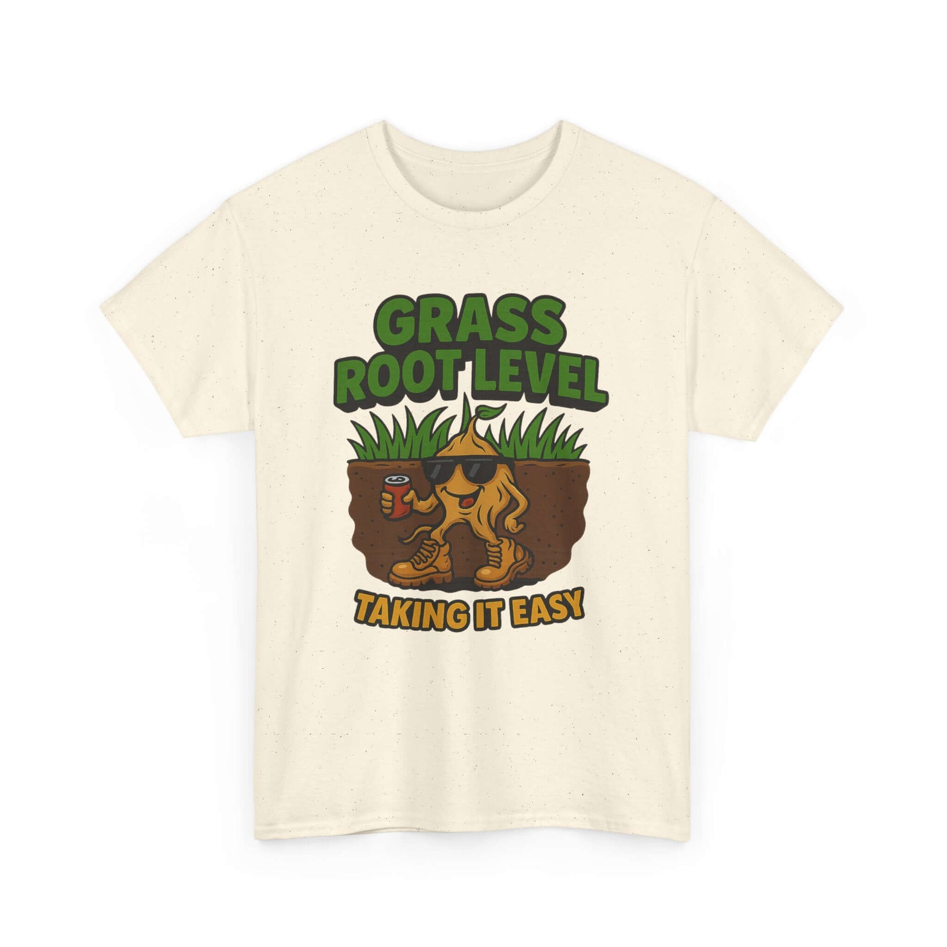 Grass Root Level Unisex Heavy Cotton Tee - Taking It Easy Printify
