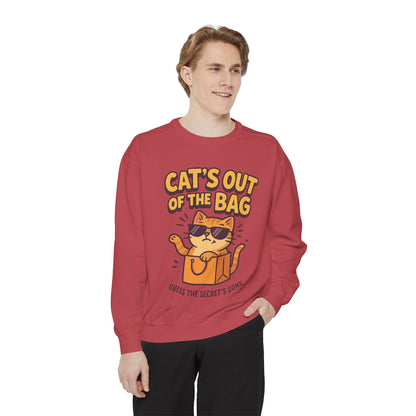 Cat's Out of the Bag Sweatshirt, Cute Cat Lover Gift, Cozy Unisex Pullover, Fun Fashion for Casual Days, Perfect for Birthdays, Cat [...]
