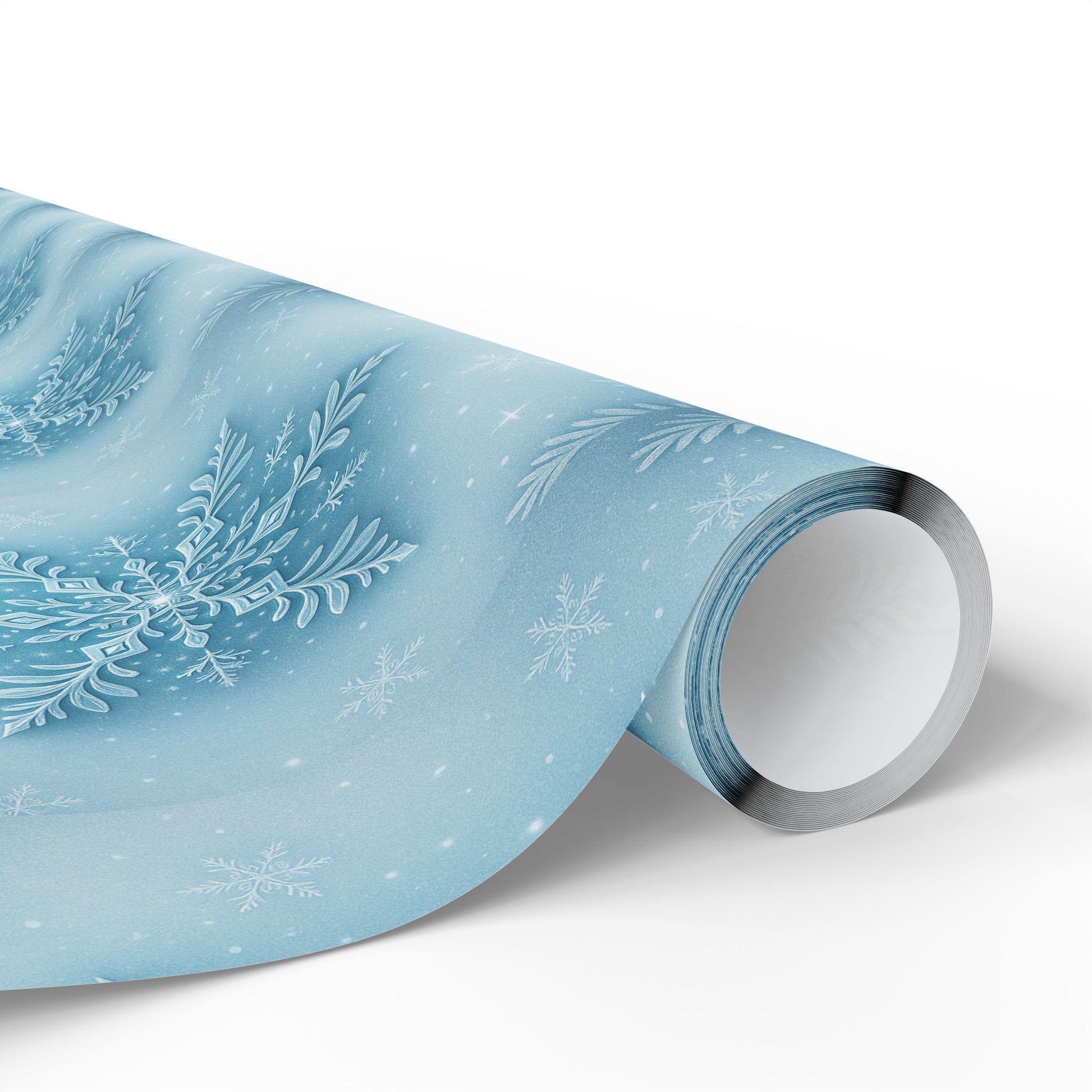 Elegant Winter Wrapping Paper, Holiday Gift Wrap, Snowflake Design for Christmas, Birthday, Wedding, Baby Shower Printify