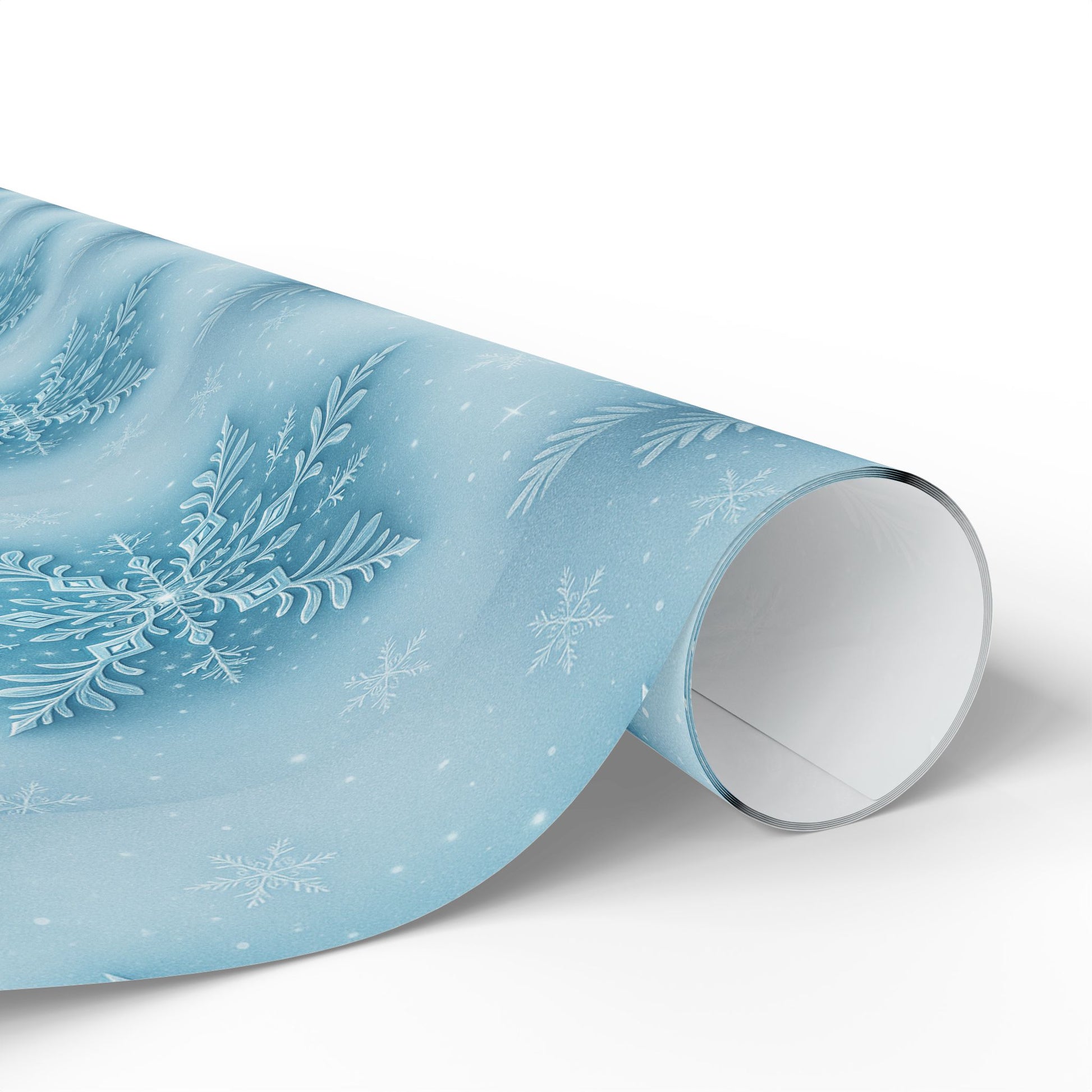 Elegant Winter Wrapping Paper, Holiday Gift Wrap, Snowflake Design for Christmas, Birthday, Wedding, Baby Shower Printify