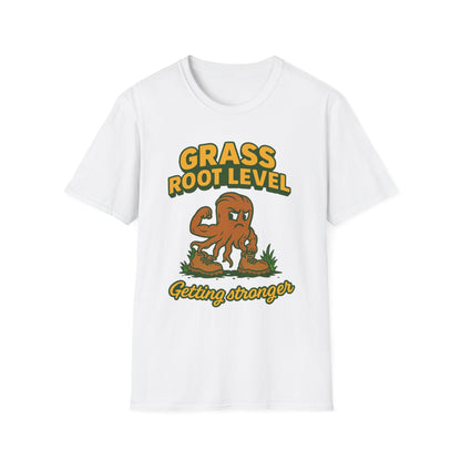 Grass Root Level T-Shirt, Motivational Tee, Unisex Graphic Tee, Eco-Friendly Apparel, Gift for Growth Mindset
