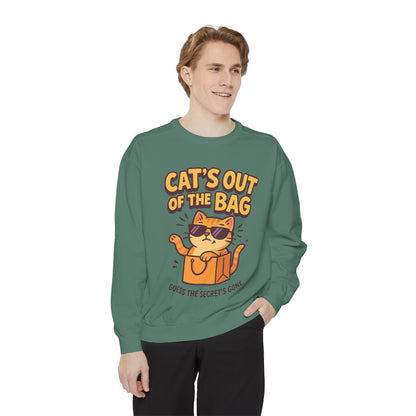 Cat's Out of the Bag Sweatshirt, Cute Cat Lover Gift, Cozy Unisex Pullover, Fun Fashion for Casual Days, Perfect for Birthdays, Cat [...]
