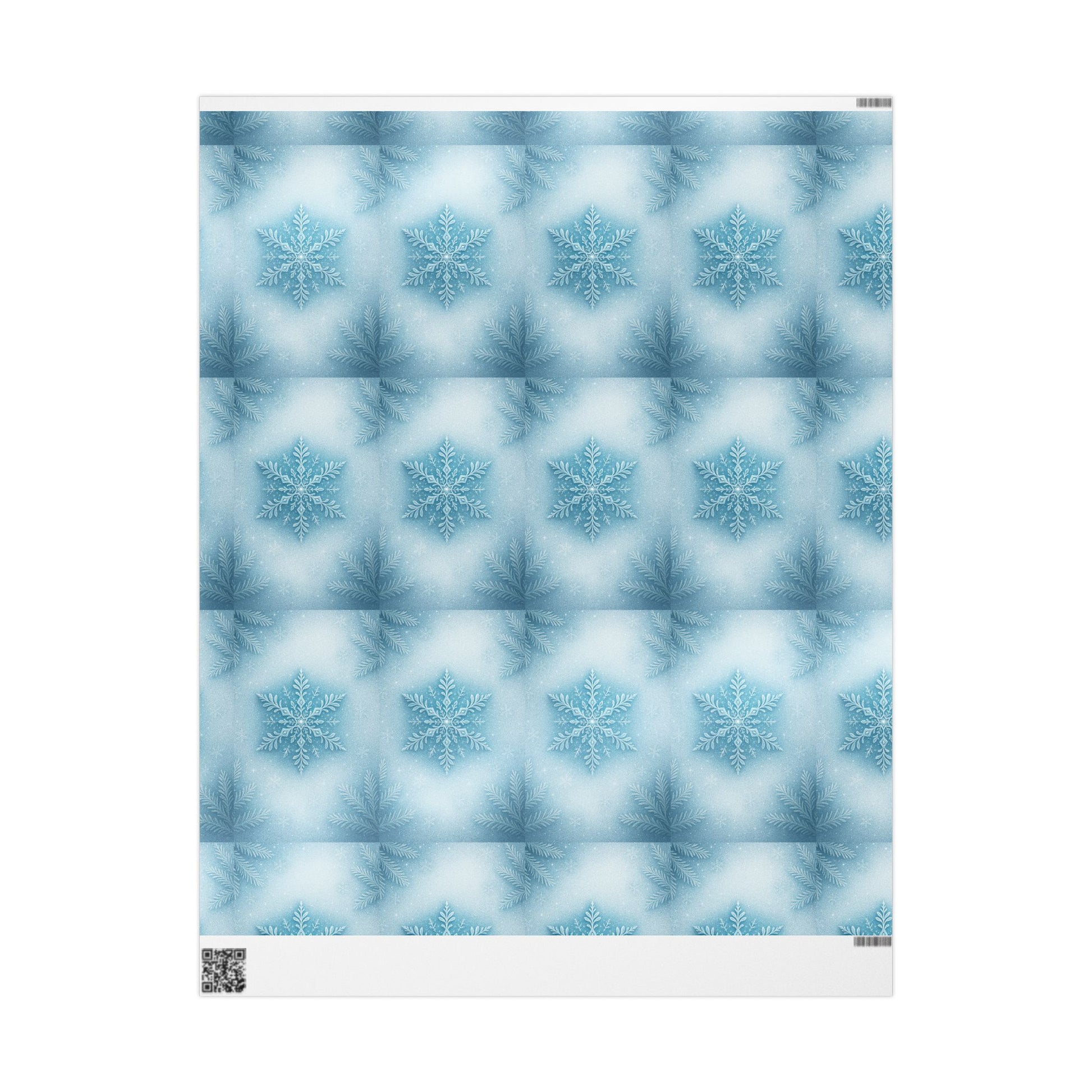Elegant Winter Wrapping Paper, Holiday Gift Wrap, Snowflake Design for Christmas, Birthday, Wedding, Baby Shower Printify